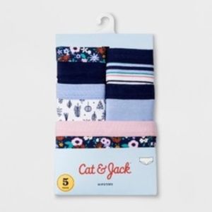 Girls' 5pk Hipster Briefs - Cat & Jack  Blue 6
